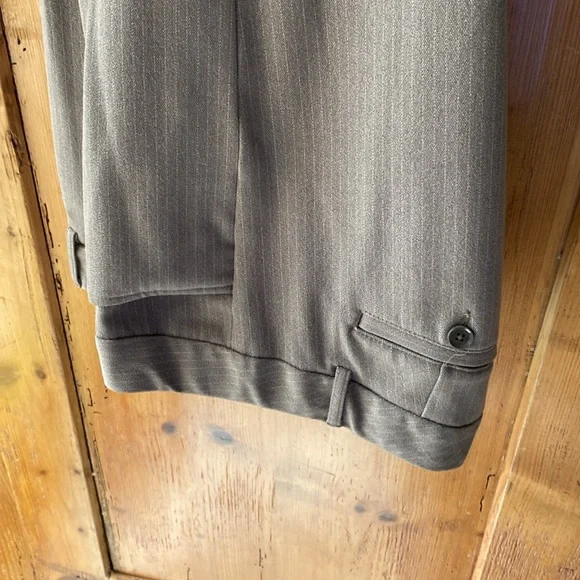 12L Express Columnist Trouser, taupe pinstripes - Picture 8 of 9